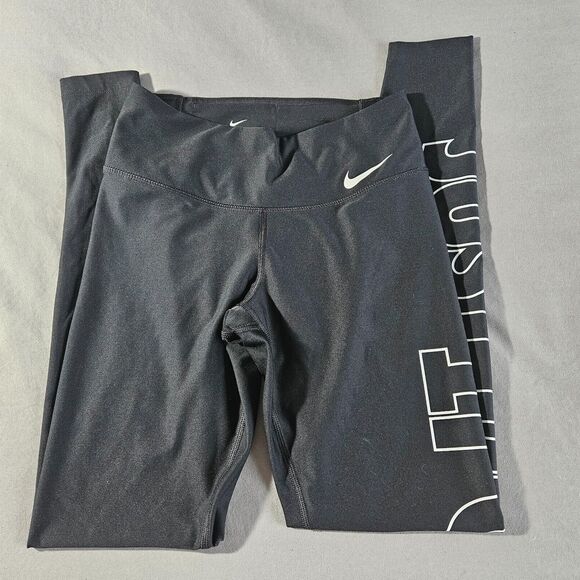 Nike Dri Fit Just Do It 2 PC Set Leggings & Cross Back Sport Bra Womens XS Gym - Picture 5 of 14